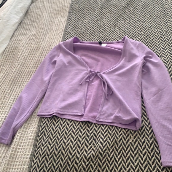 Purple Tie top - Picture 1 of 4